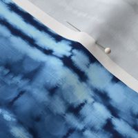 Tie Dye Stripe in Indigo Large Scale