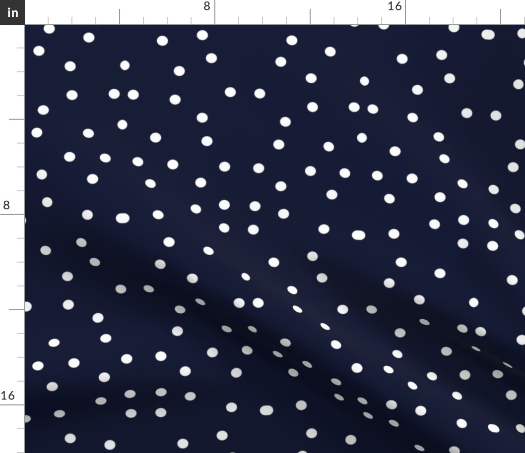 Roxy's Navy Polka Dot 