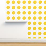 Yellow Circle Polka-Dots