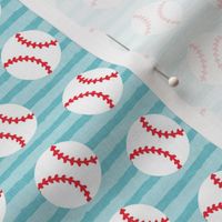 (small scale) baseballs - blue stripes  - LAD20