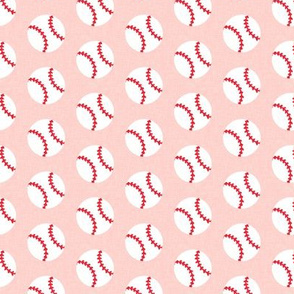 (small scale) baseballs - pink - LAD20