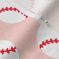 baseballs - pink - LAD20