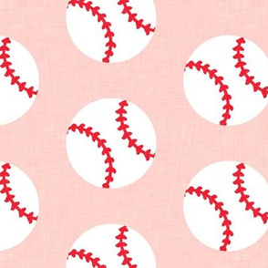 baseballs - pink - LAD20