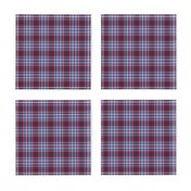 Cool Winter Small Scale Maroon Gray Plaid Seasonal Color Palette