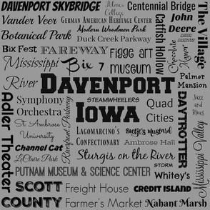 Davenport Iowa places, gray
