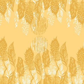 Feather Dance | Golden Yellows + White