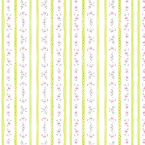 naive bright colors floral stripes