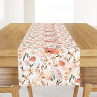 Earth tone floral cottagecore summer peach apricot