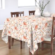 Earth tone floral summer peach apricot