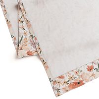 Earth tone floral summer peach apricot