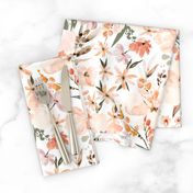 Earth tone floral cottagecore summer peach apricot