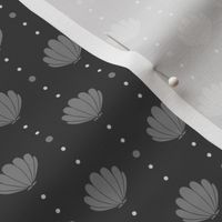 Oysters and Pearls - Grey Deco Small