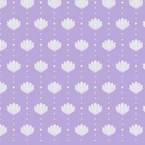 Oysters and Pearls - Grey on Lavender, Small