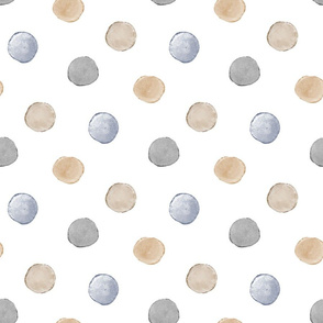 neutral polka dot watercolor pattern
