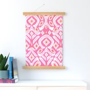 ikat flower/coral and pink/jumbo