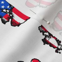 patriotic paw prints