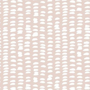 Pastel love brush strokes stripes and spots hand drawn ink illustration pattern dashes scandinavian style minimal beige sand white XS