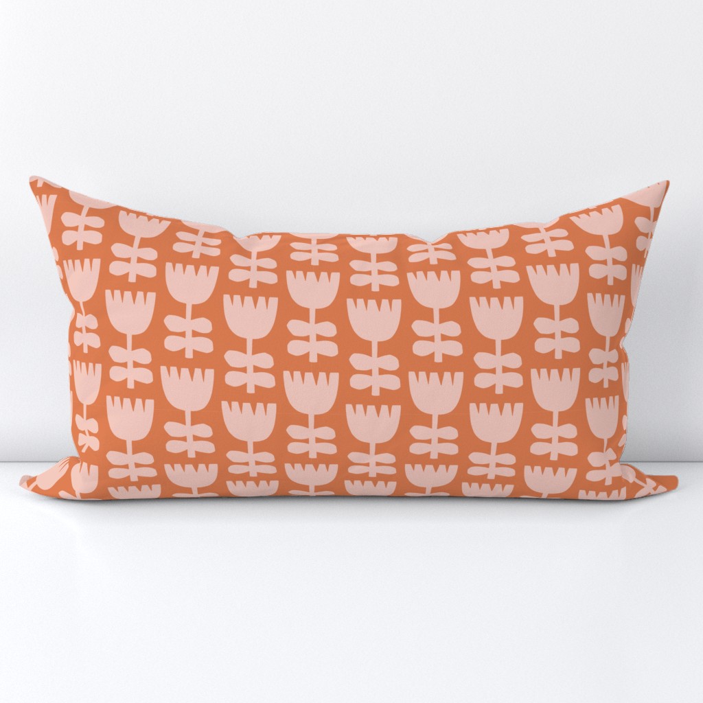 Scandi Floral Md | Pink + Orange