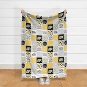 MomLife//Naps//Yellow - Wholecloth Cheater Quilt