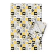 1.5 inch MomLife//Good Heart//Yellow - Wholecloth Cheater Quilt