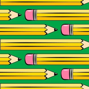 (large scale) pencils - number 2 pencil - school supplies - green - LAD20