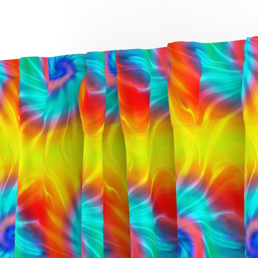 Volcanoes meet the Sea Tie Dye Stripe