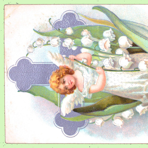  39-21  A Peaceful Easter - Antique postcard 