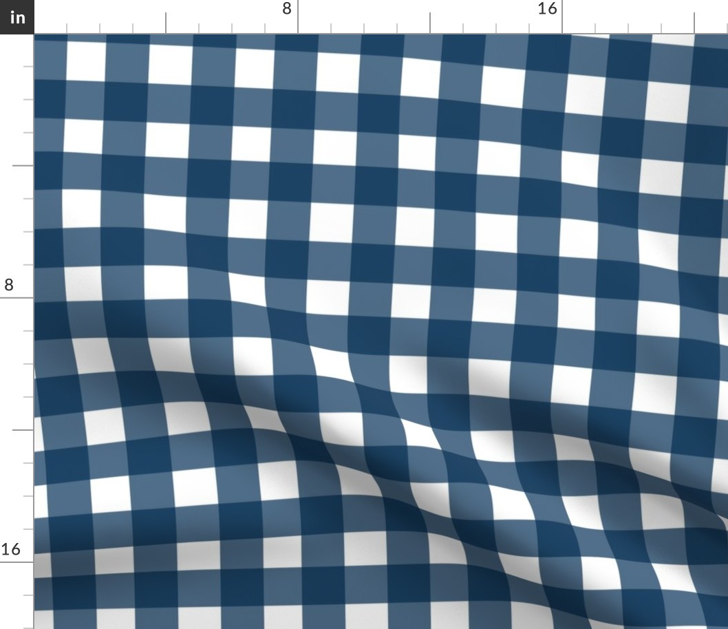 Gingham - Classic Blue, Medium