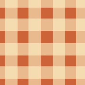 Gingham - Harvest Yellow and Orange, Medium