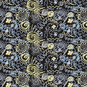 crazy doodle - just fun- dark blue, navy