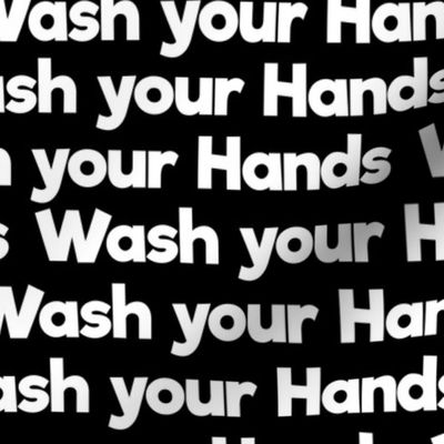 wash your hands on black