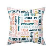 all things softball - softball typography - multi  - LAD20