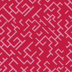 Pink 3d Maze