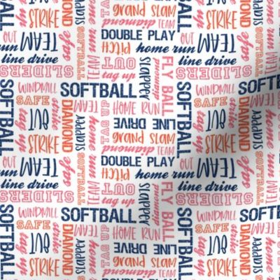 (small scale) all things softball - softball typography - LAD20
