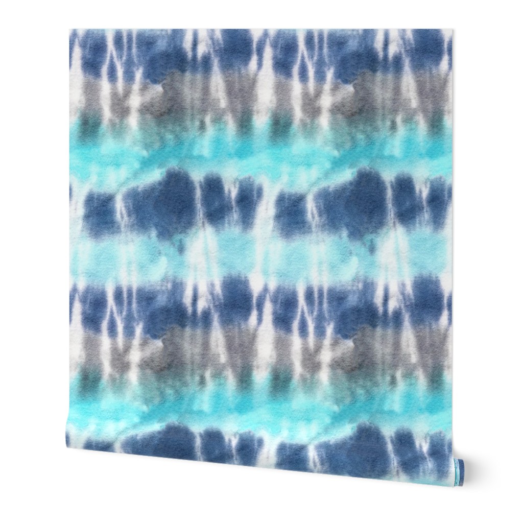 Tie-dye stripe blue