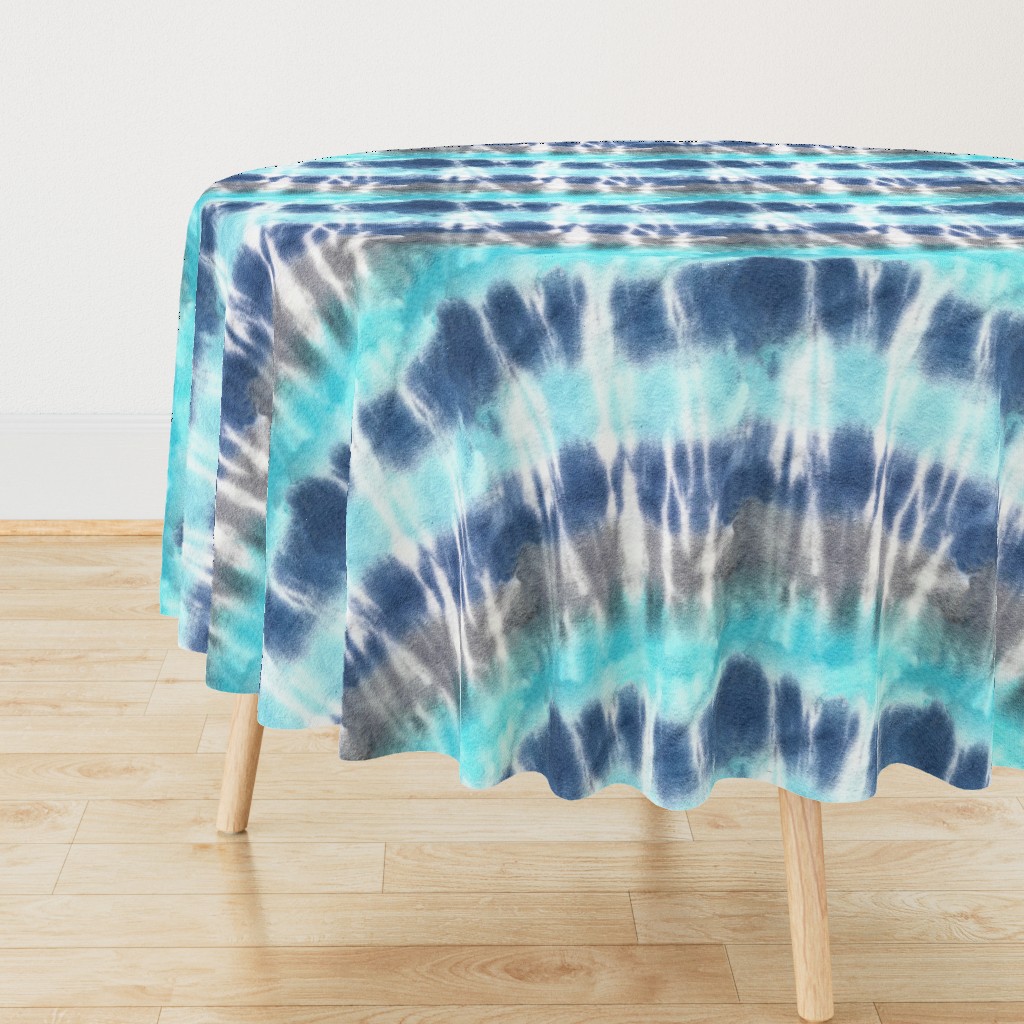 Tie-dye stripe blue