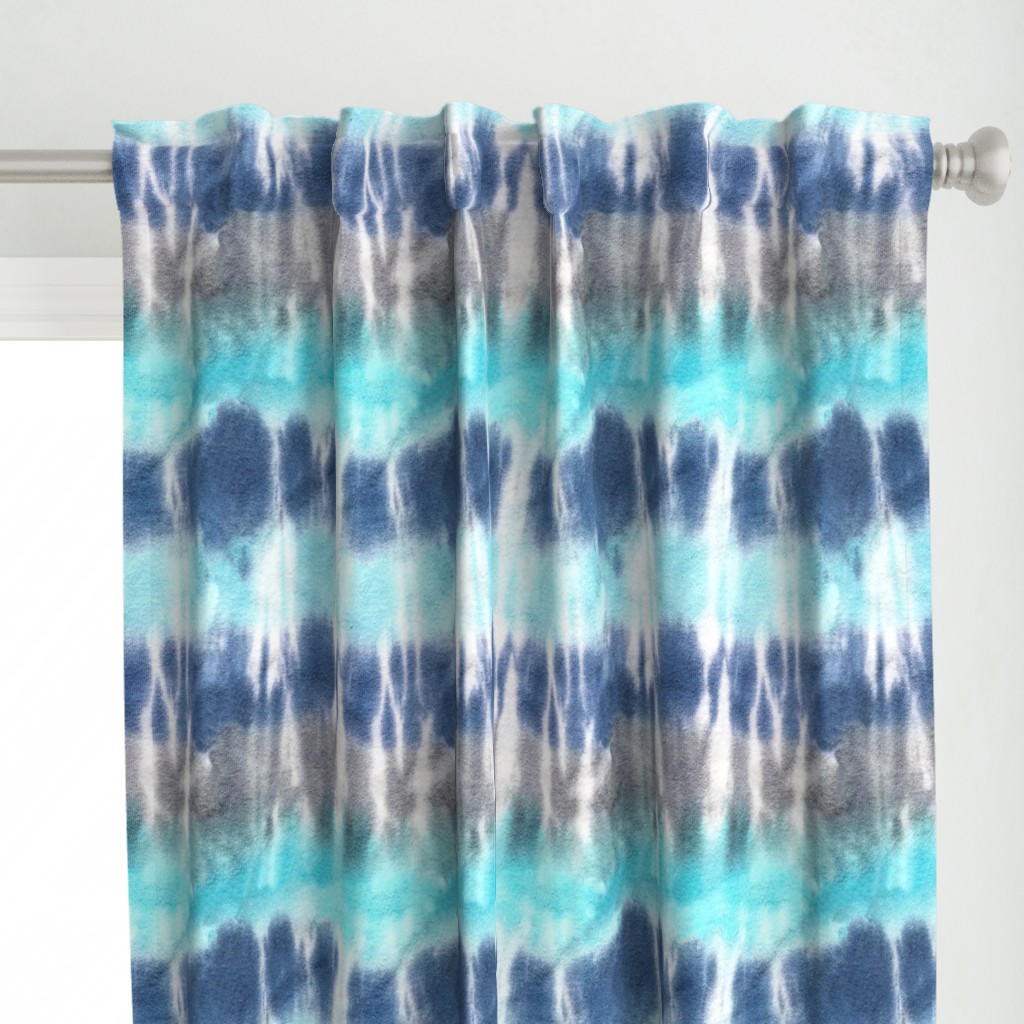 Tie-dye stripe blue