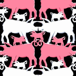 Papercut Piggies | Black 