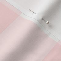 3" Pale Pink Gingham: Pastel Pink Gingham, Big Pink Check 