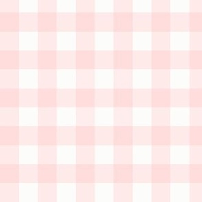 3/4" Pale Pink Gingham: Small: Pastel Pink Gingham Check, Light Pink Check