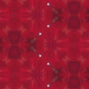Floating Poppy Red & Burgundy Repeating Pattern  (XS)