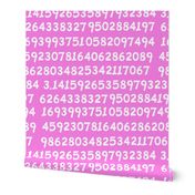 100 digets of pi on pink