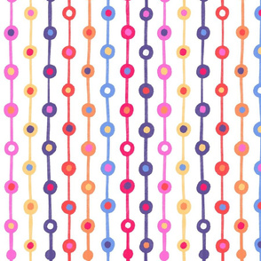 Colourful dots and lines