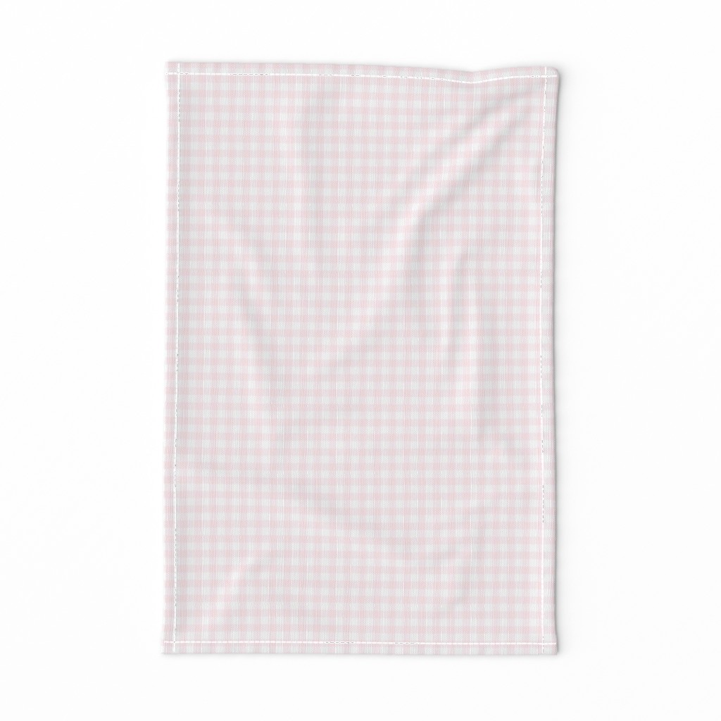 6" Pale Pink Gingham