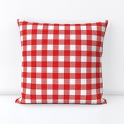 buffalo plaid -red and white, usa, patriotic fabric