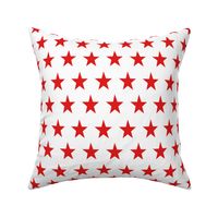 american star fabric - usa flag -  red star