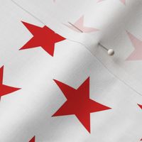 american star fabric - usa flag -  red star