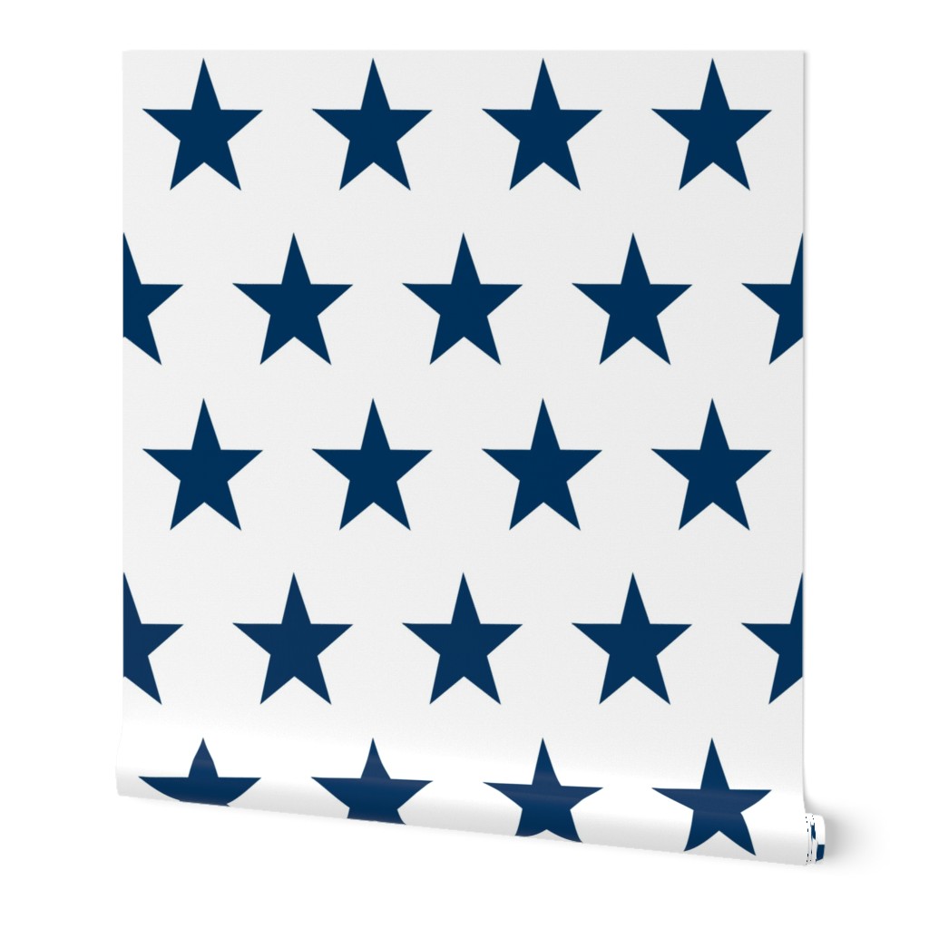 american star fabric - usa flag -  blue star
