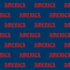 america fabric - america love, american, red white and blue, - red