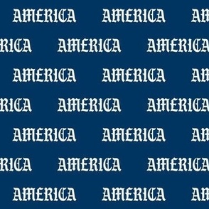 america fabric - america love, american, red white and blue, - blue and white